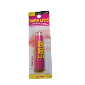 Maybelline Baby Lips Moisturizing LipBalm 25 Pink Punch Tinted Shea Butter .15oz